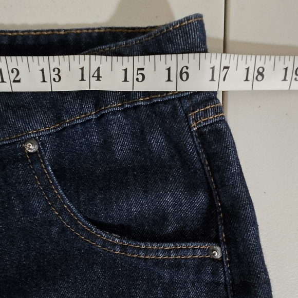 No Boundaries Dark Blue Bow Straight Cargo Jeans Size 12 - Picture 13 of 13